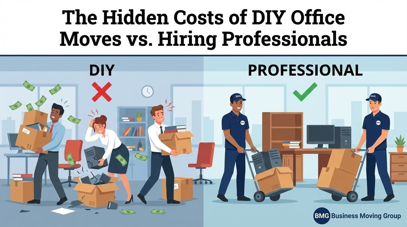 The Hidden Costs of DIY Office Moves vs. Hiring Professionals