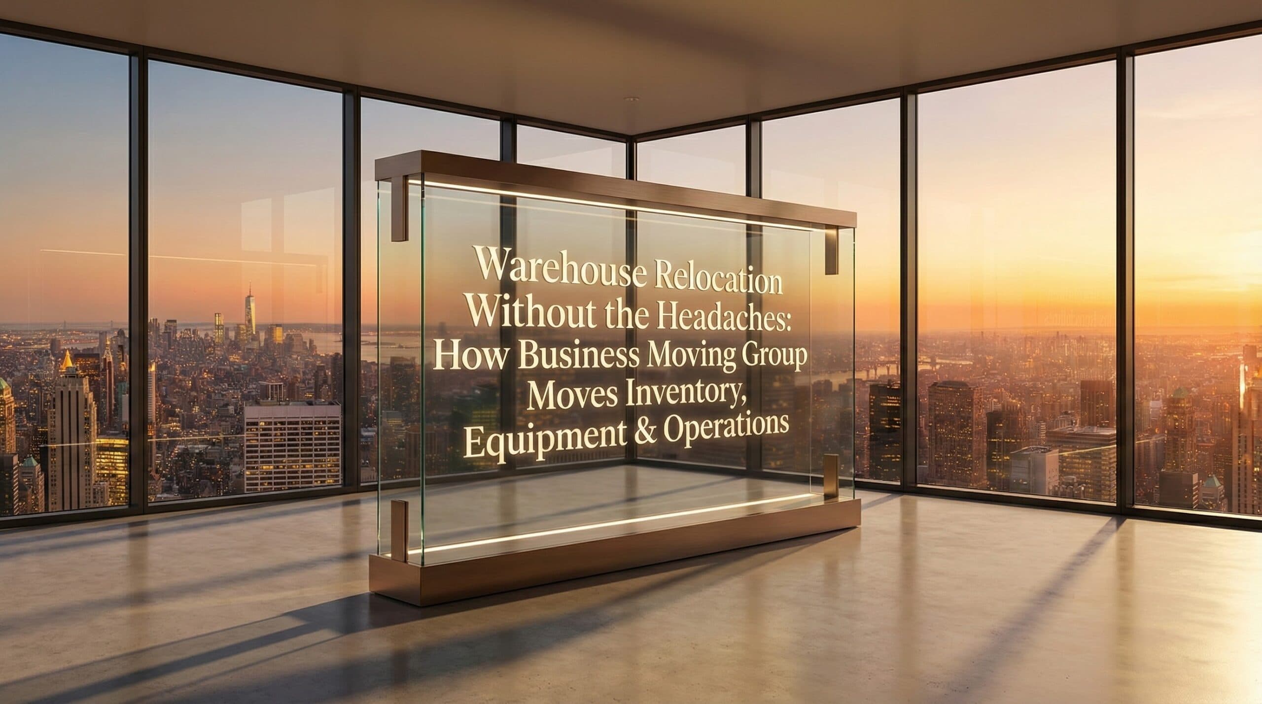 Warehouse Relocation Without the Headaches: How Business Moving Group Moves Inventory, Equipment & Operations