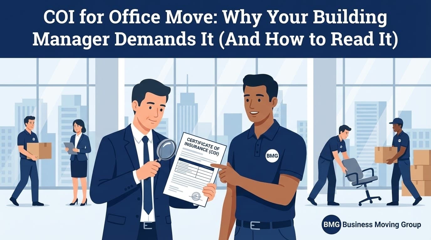 COI for Office Move: Why Your Building Manager Demands It (And How to Read It)