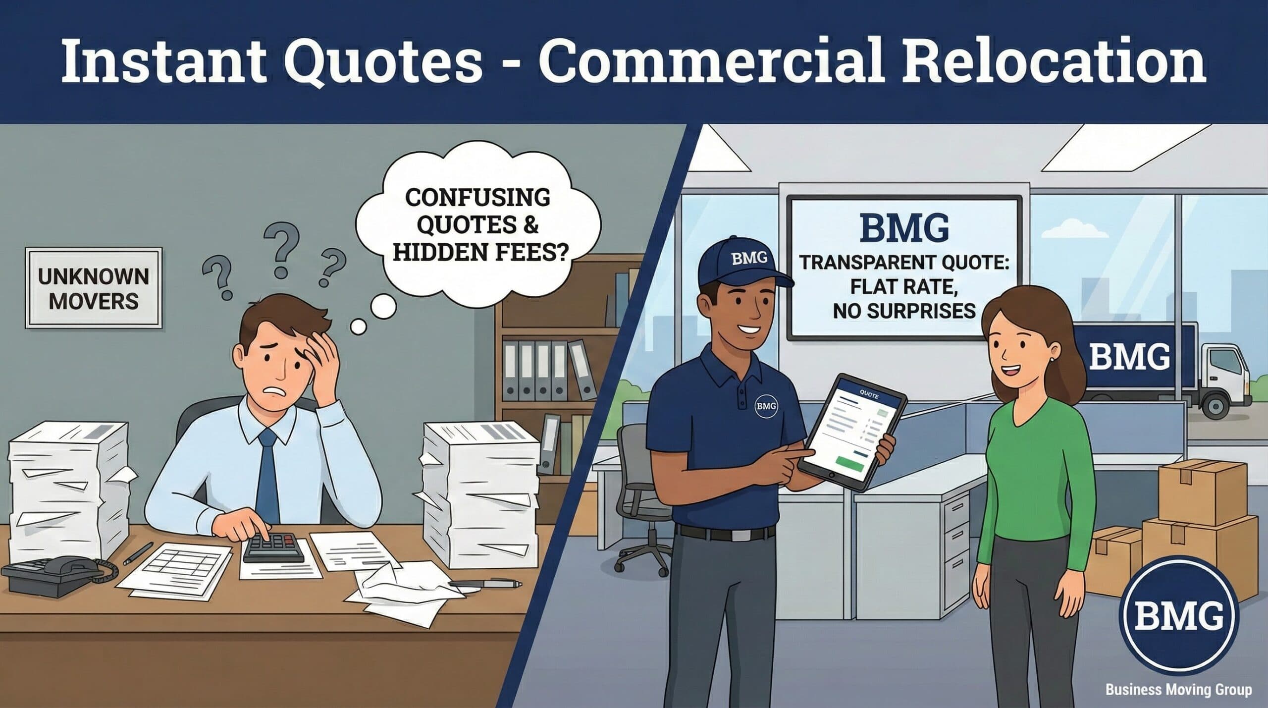 Instant Quotes - commercial Relocation