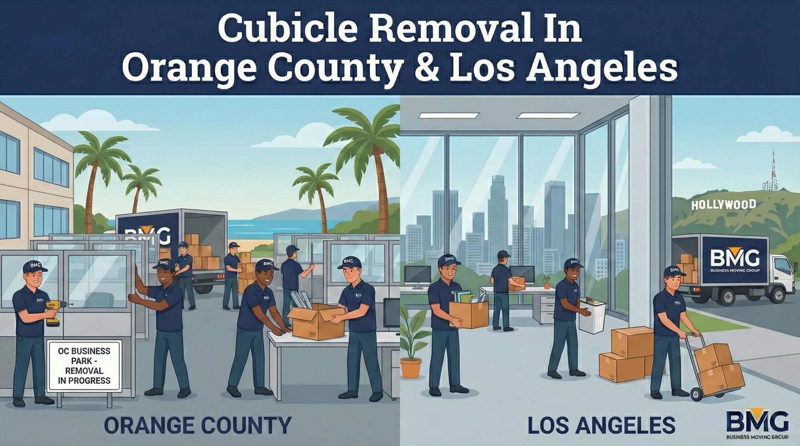 Cubicle Removal In Orange County & Los Angeles