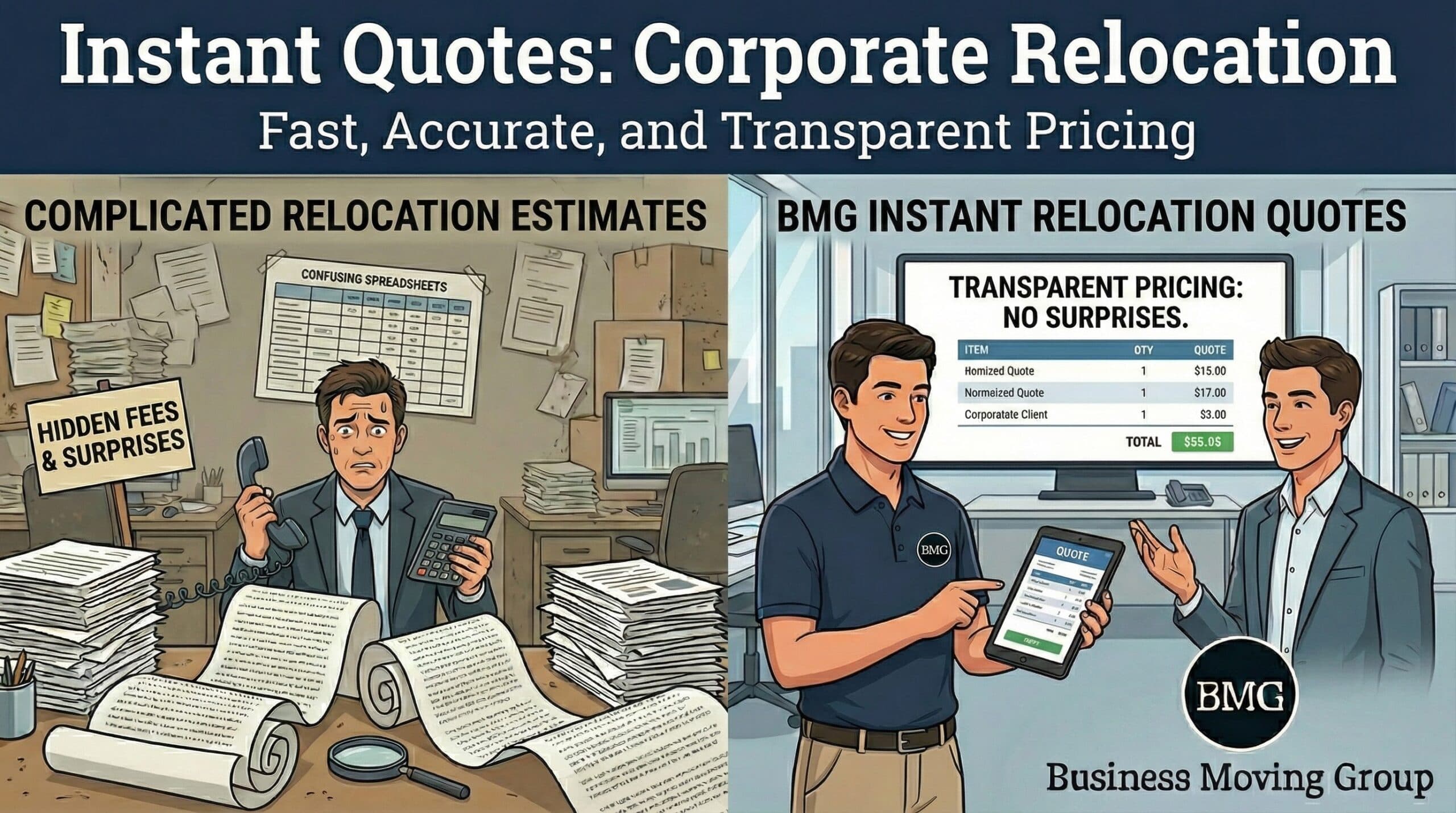 Instant Quotes - corporate relocation