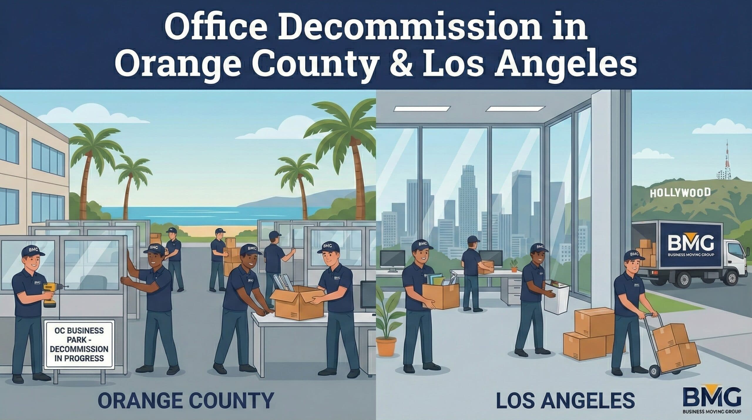Office Decommission in Orange County & Los Angeles