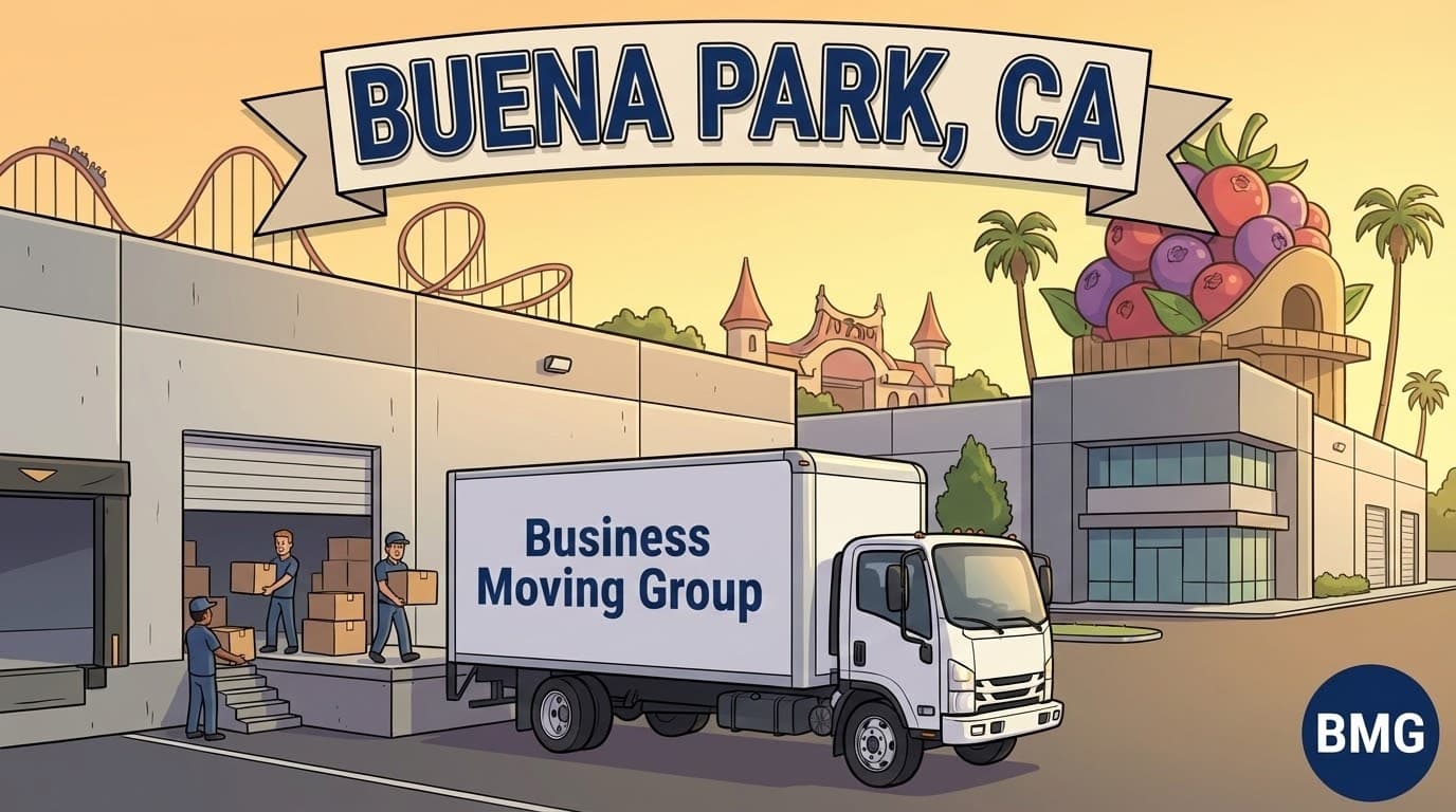 Business moving services in Buenapark, CA